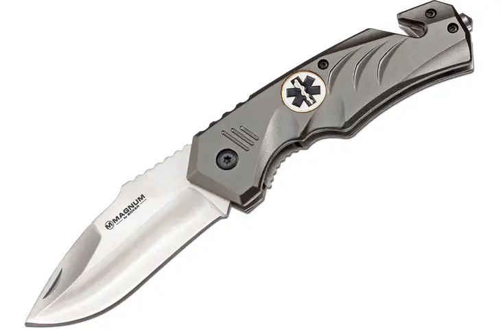 Boker USA Magnum Gray Rescue Folding Knife,3in